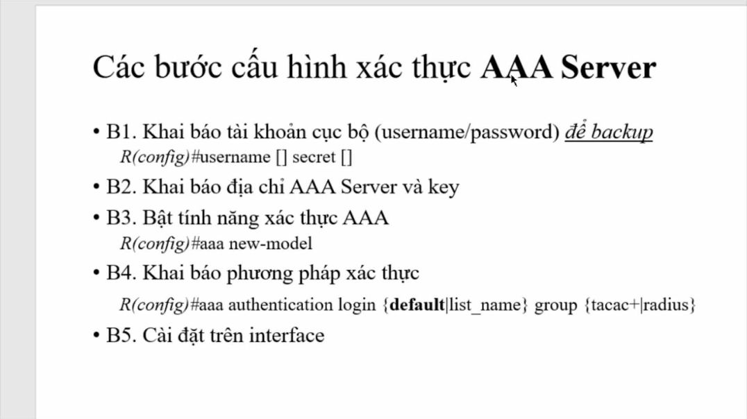 ⁣Bài 8: Cách cấu hình xác thực tập trung trên server